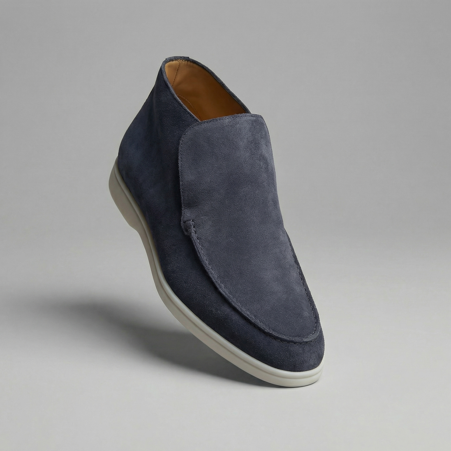 Torvani | Men’s High Suede Slip-On Loafers