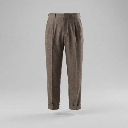 Alveron | Men’s Straight Fit Pleated Dress Trousers
