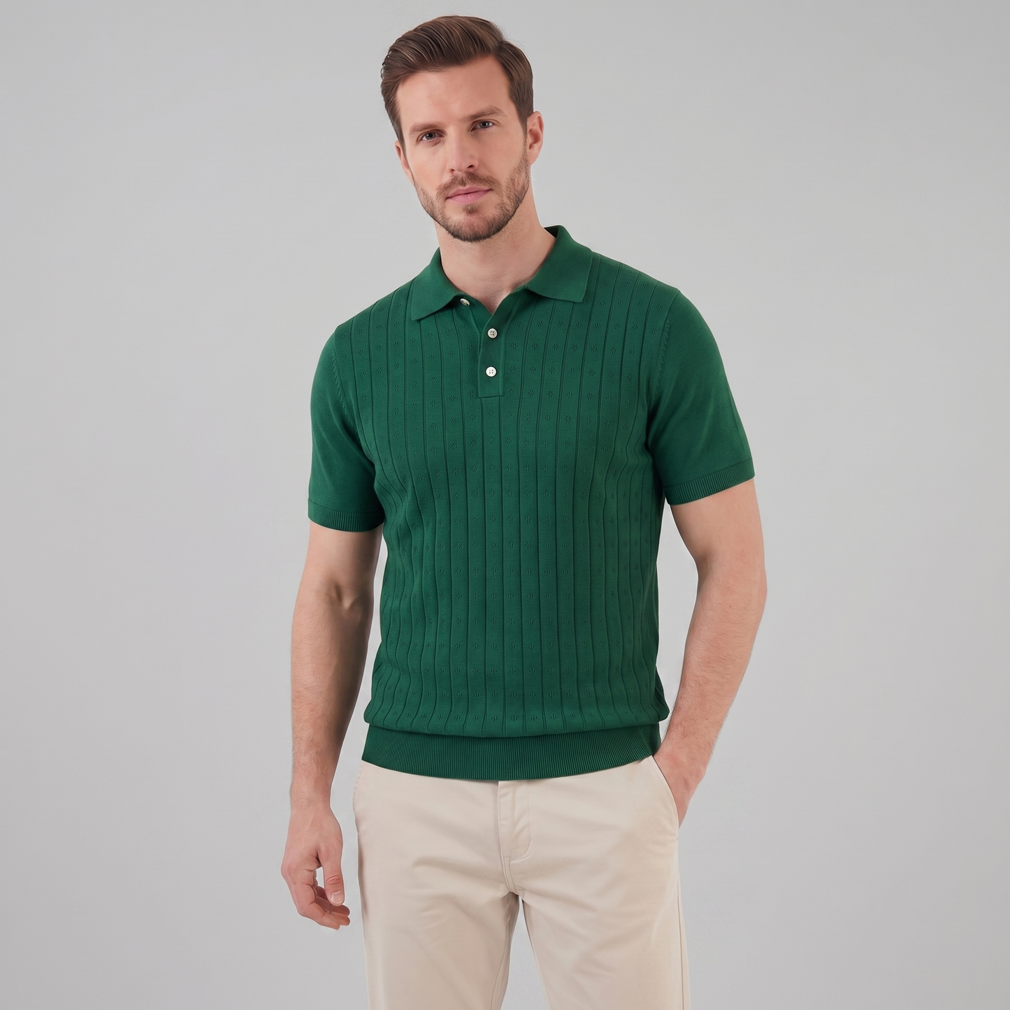Elvaro | Men’s Short Sleeve Breathable Polo Shirt