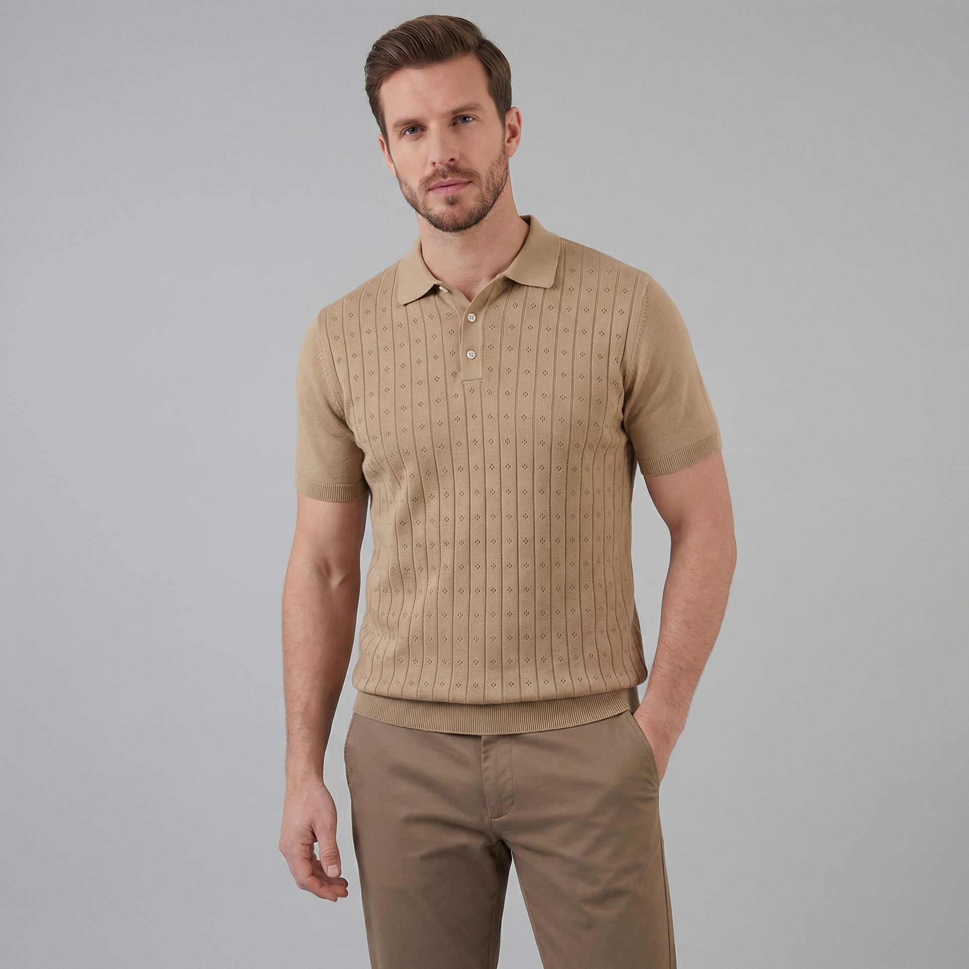 Elvaro | Men’s Short Sleeve Breathable Polo Shirt