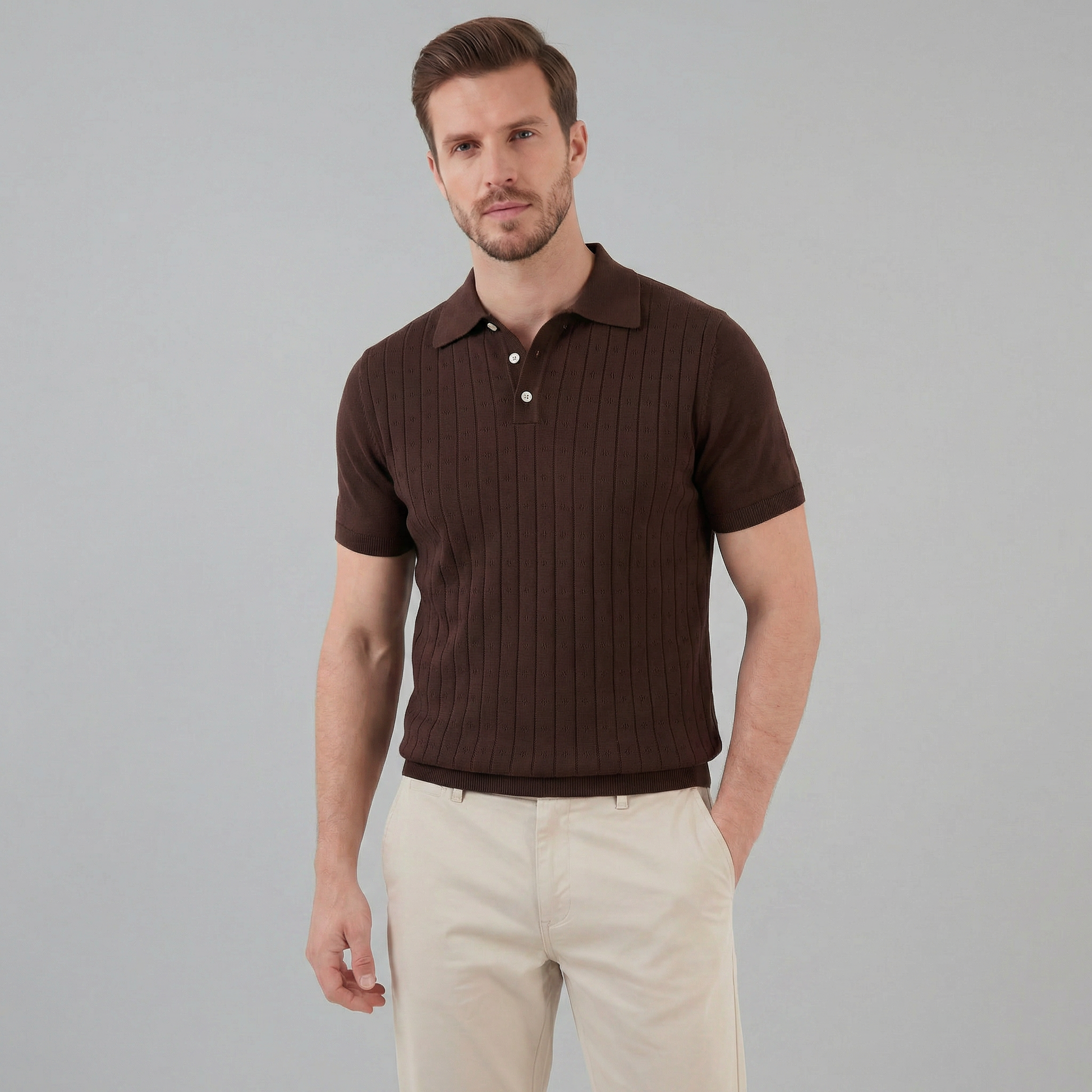 Elvaro | Men’s Short Sleeve Breathable Polo Shirt