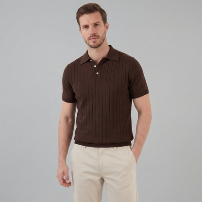 Elvaro | Men’s Short Sleeve Breathable Polo Shirt
