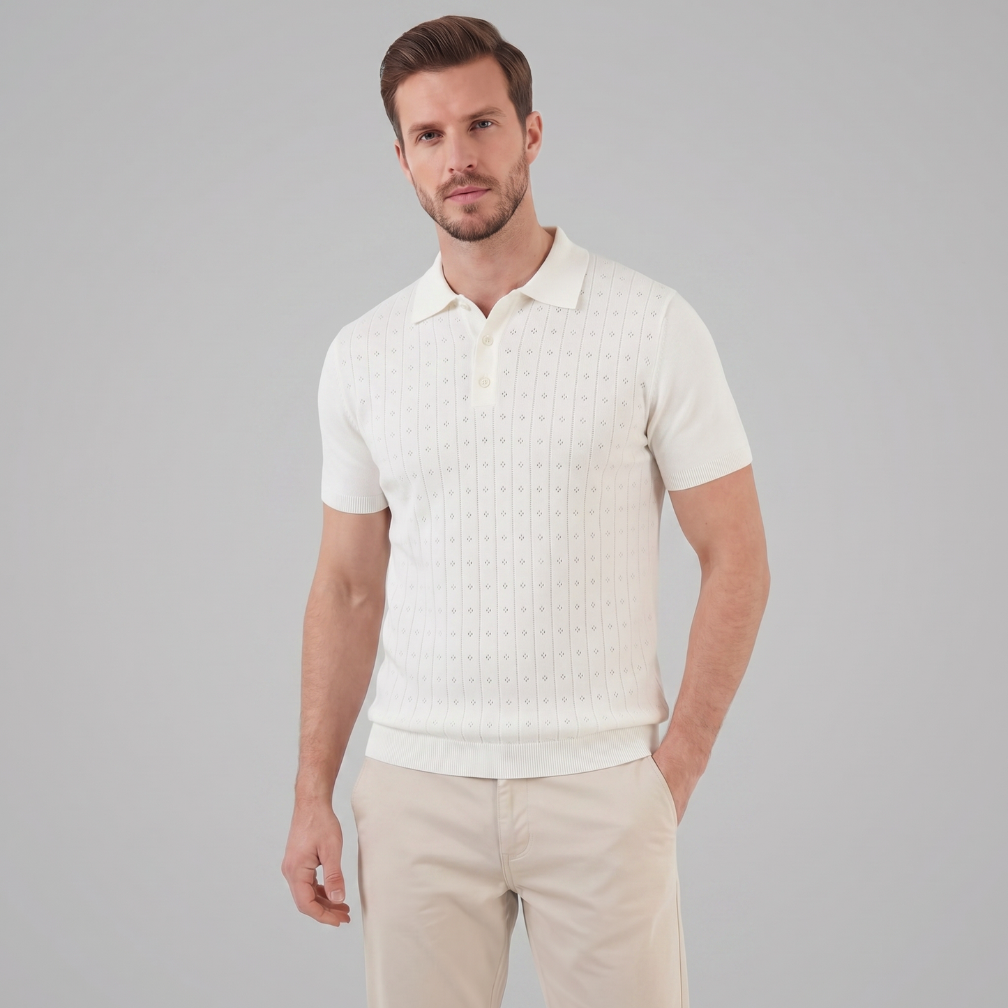 Elvaro | Men’s Short Sleeve Breathable Polo Shirt
