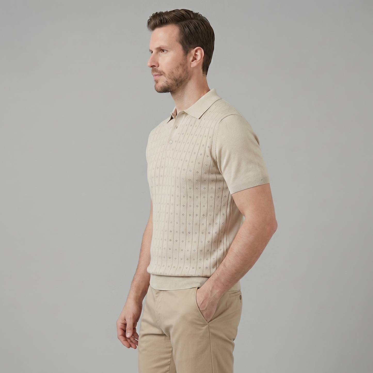Elvaro | Men’s Short Sleeve Breathable Polo Shirt