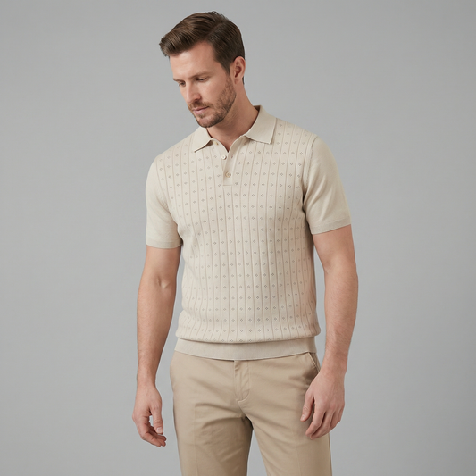 Elvaro | Men’s Short Sleeve Breathable Polo Shirt