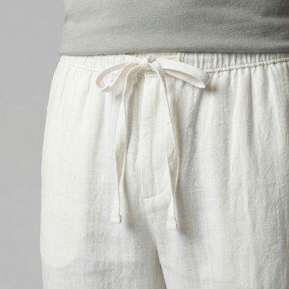 Elviro | Men’s Linen Slim Fit Trousers