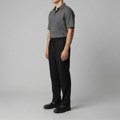 Elviro | Men’s Linen Slim Fit Trousers