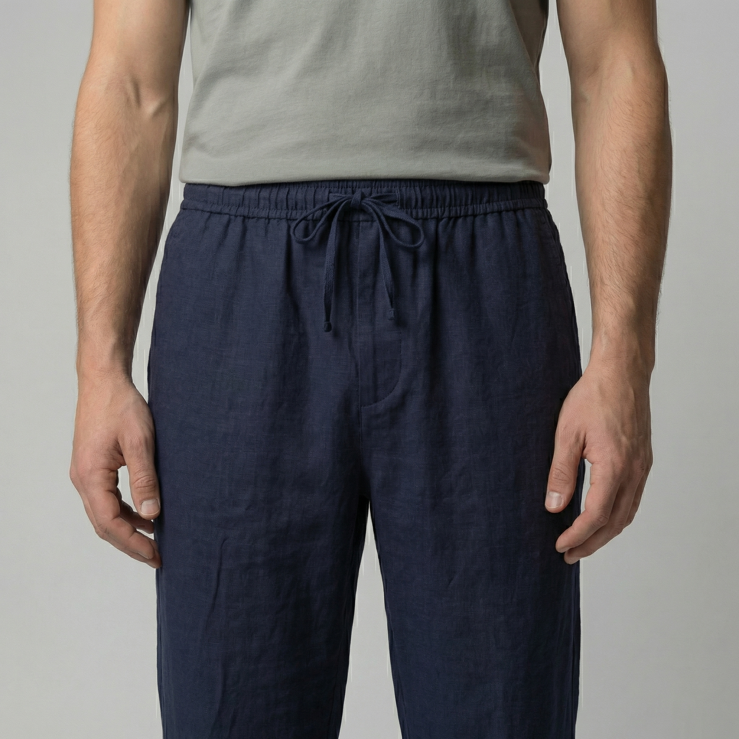 Elviro | Men’s Linen Slim Fit Trousers