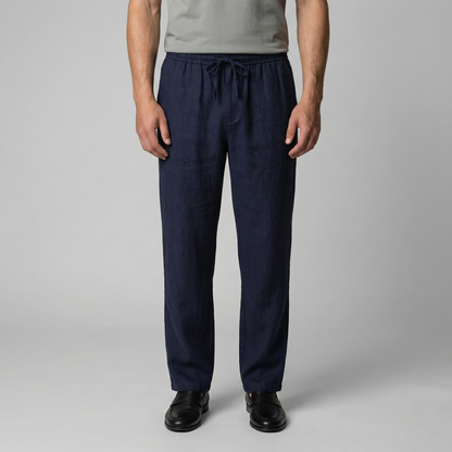 Elviro | Men’s Linen Slim Fit Trousers
