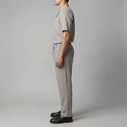 Elviro | Men’s Linen Slim Fit Trousers
