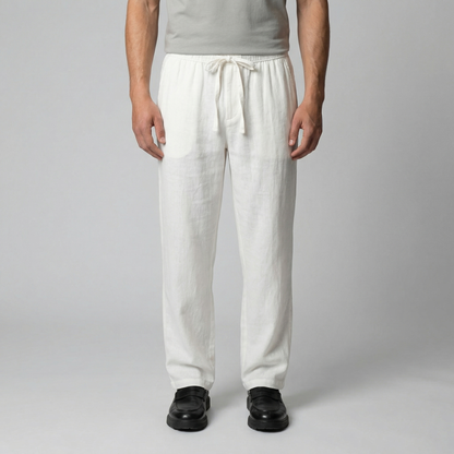 Elviro | Men’s Linen Slim Fit Trousers