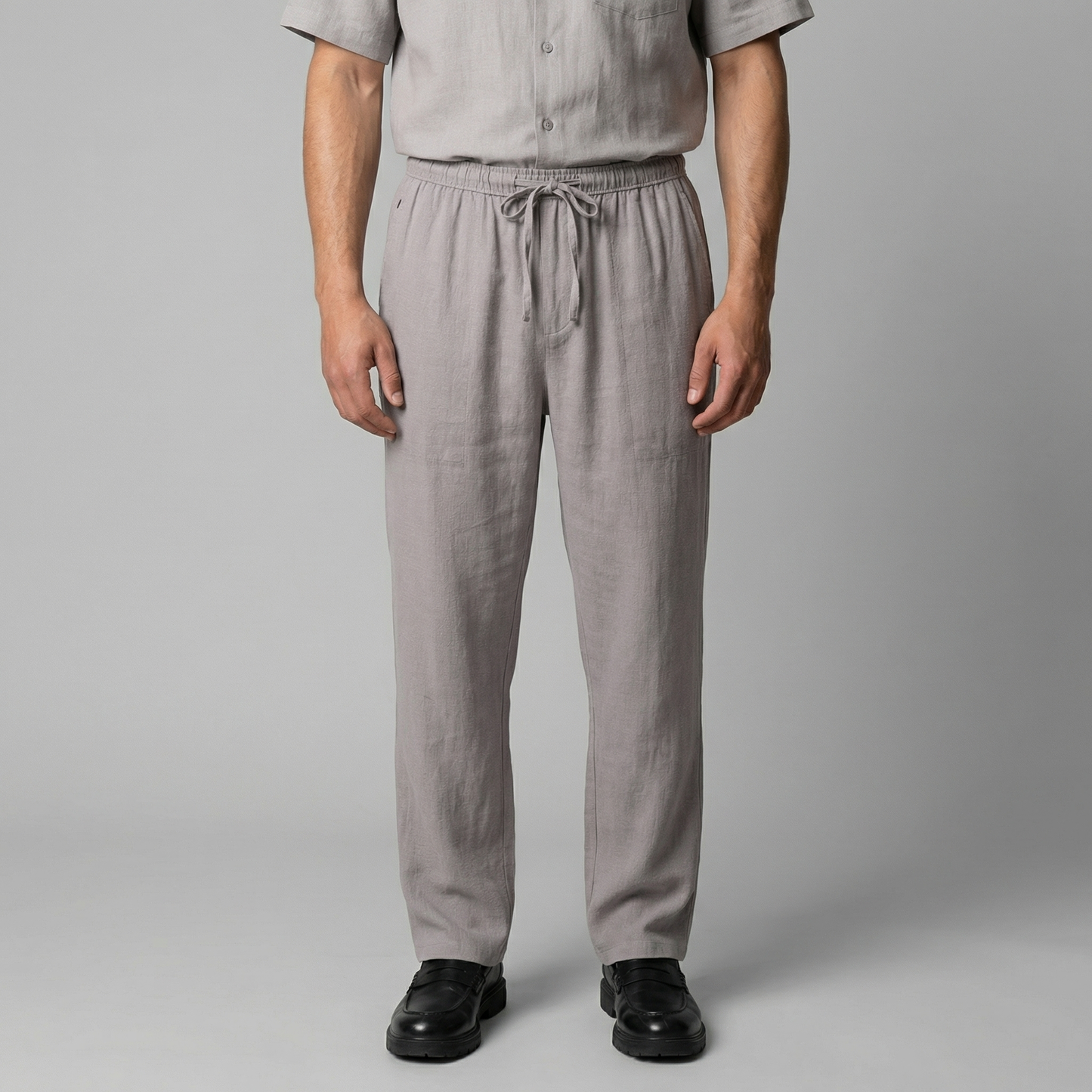 Elviro | Men’s Linen Slim Fit Trousers