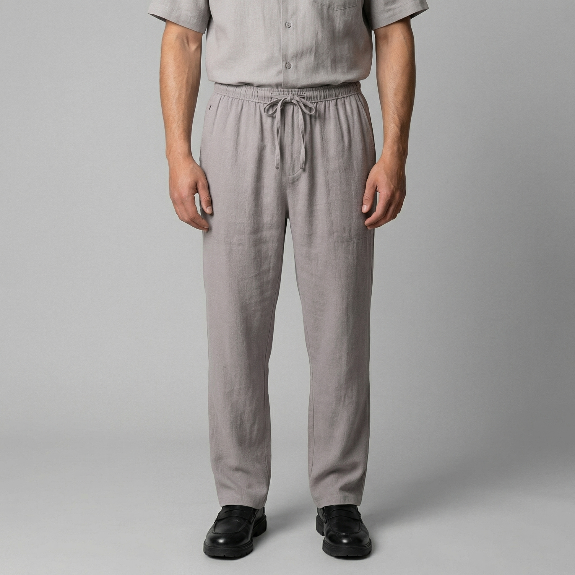 Elviro | Men’s Linen Slim Fit Trousers
