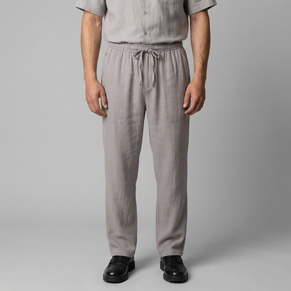 Elviro | Men’s Linen Slim Fit Trousers