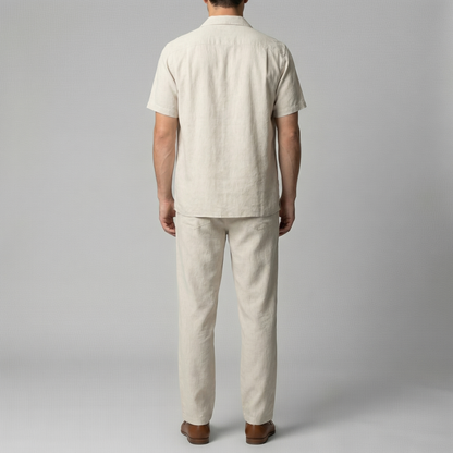 Elviro | Men’s Linen Slim Fit Trousers