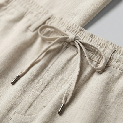 Elviro | Men’s Linen Slim Fit Trousers