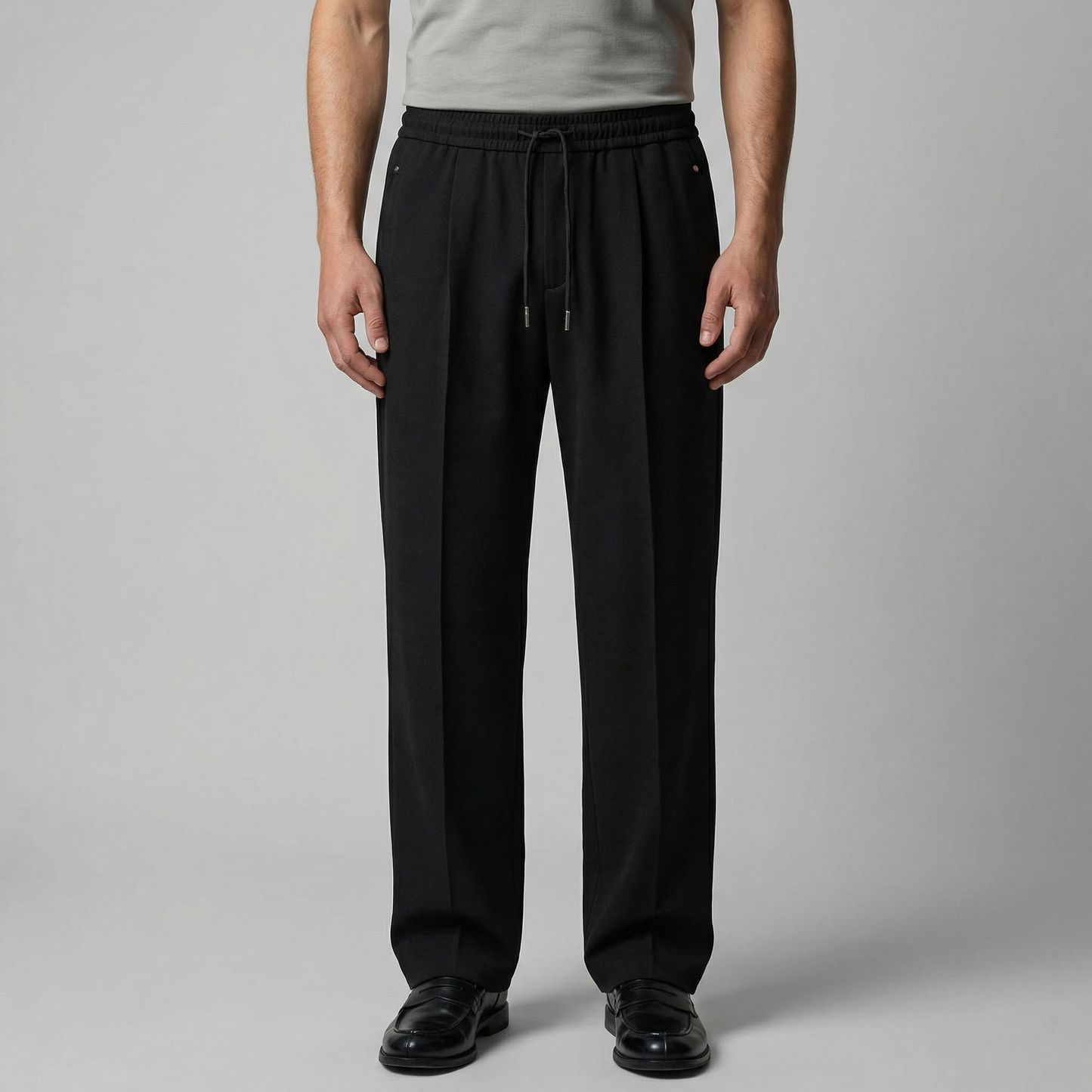 Orvello | Men’s Wide Leg Drawstring Trousers