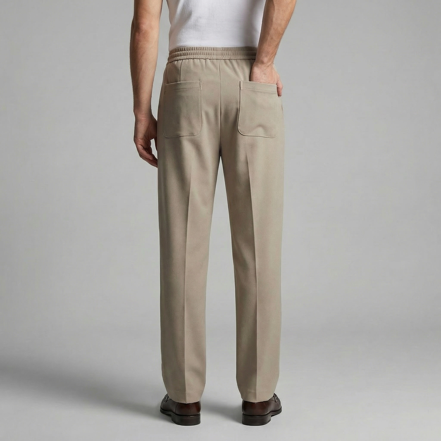 Orvello | Men’s Wide Leg Drawstring Trousers