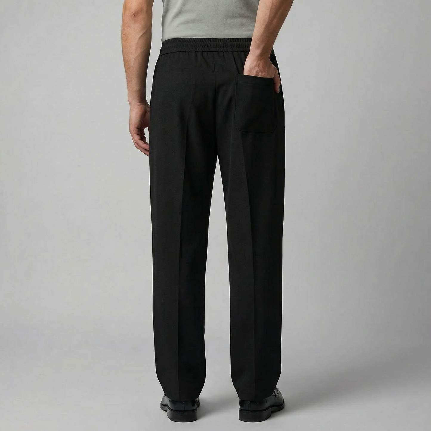 Orvello | Men’s Wide Leg Drawstring Trousers
