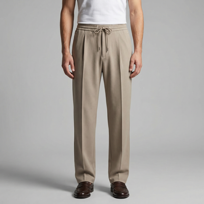 Orvello | Men’s Wide Leg Drawstring Trousers