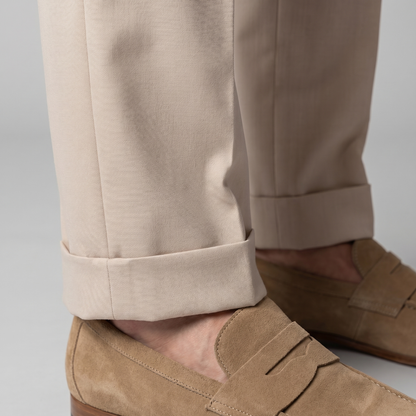 Rovento | Men’s Retro High Waist Straight Leg Trousers