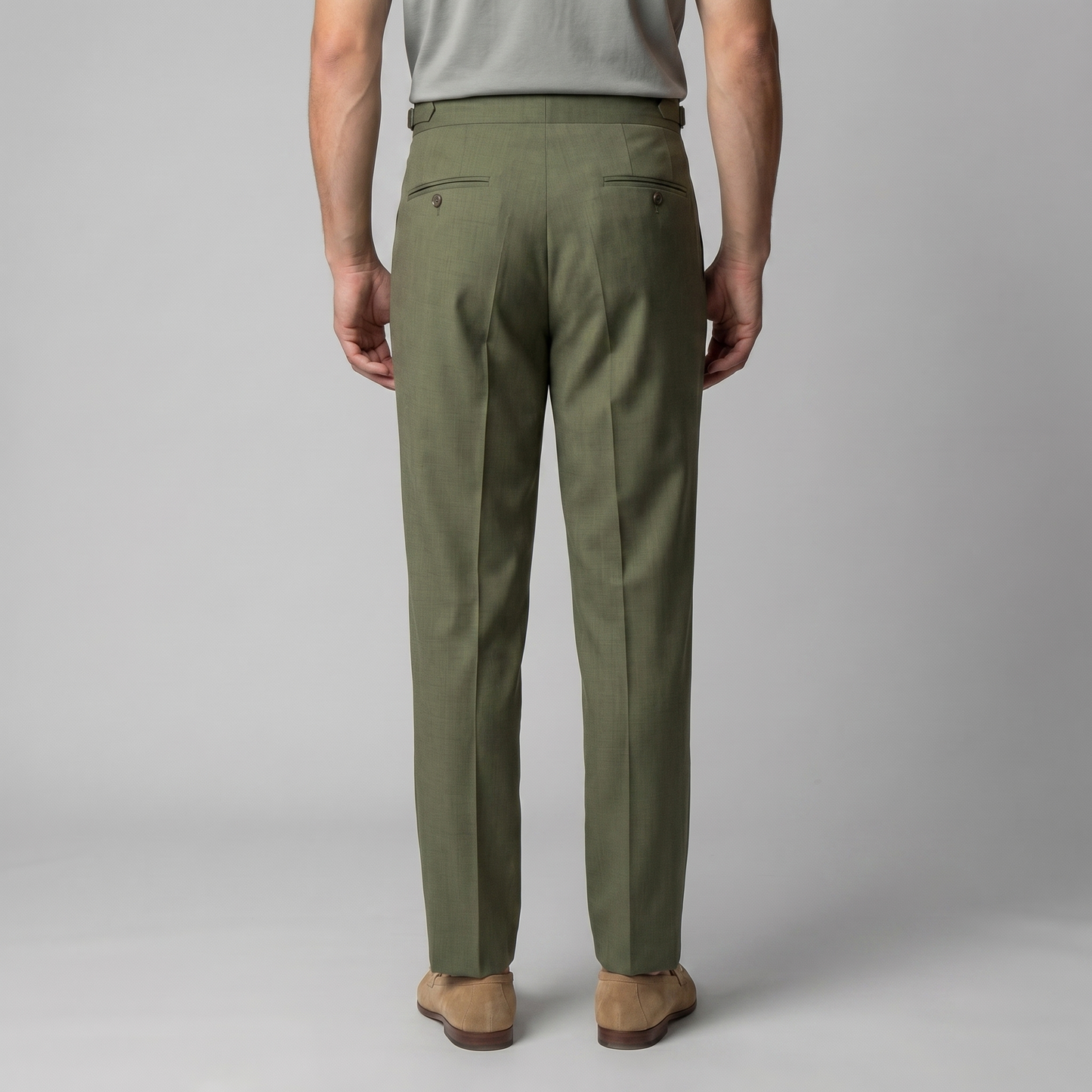 Rovento | Men’s Retro High Waist Straight Leg Trousers