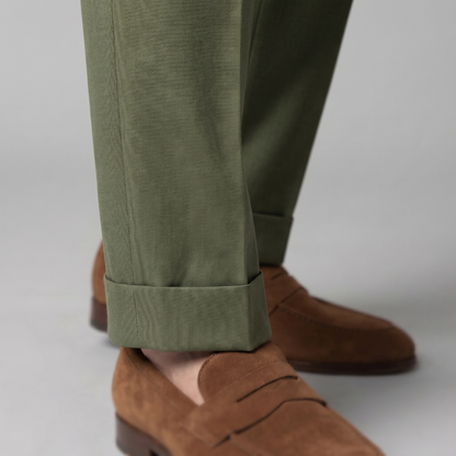 Rovento | Men’s Retro High Waist Straight Leg Trousers