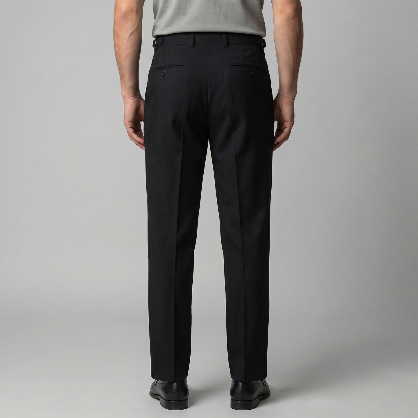 Rovento | Men’s Retro High Waist Straight Leg Trousers