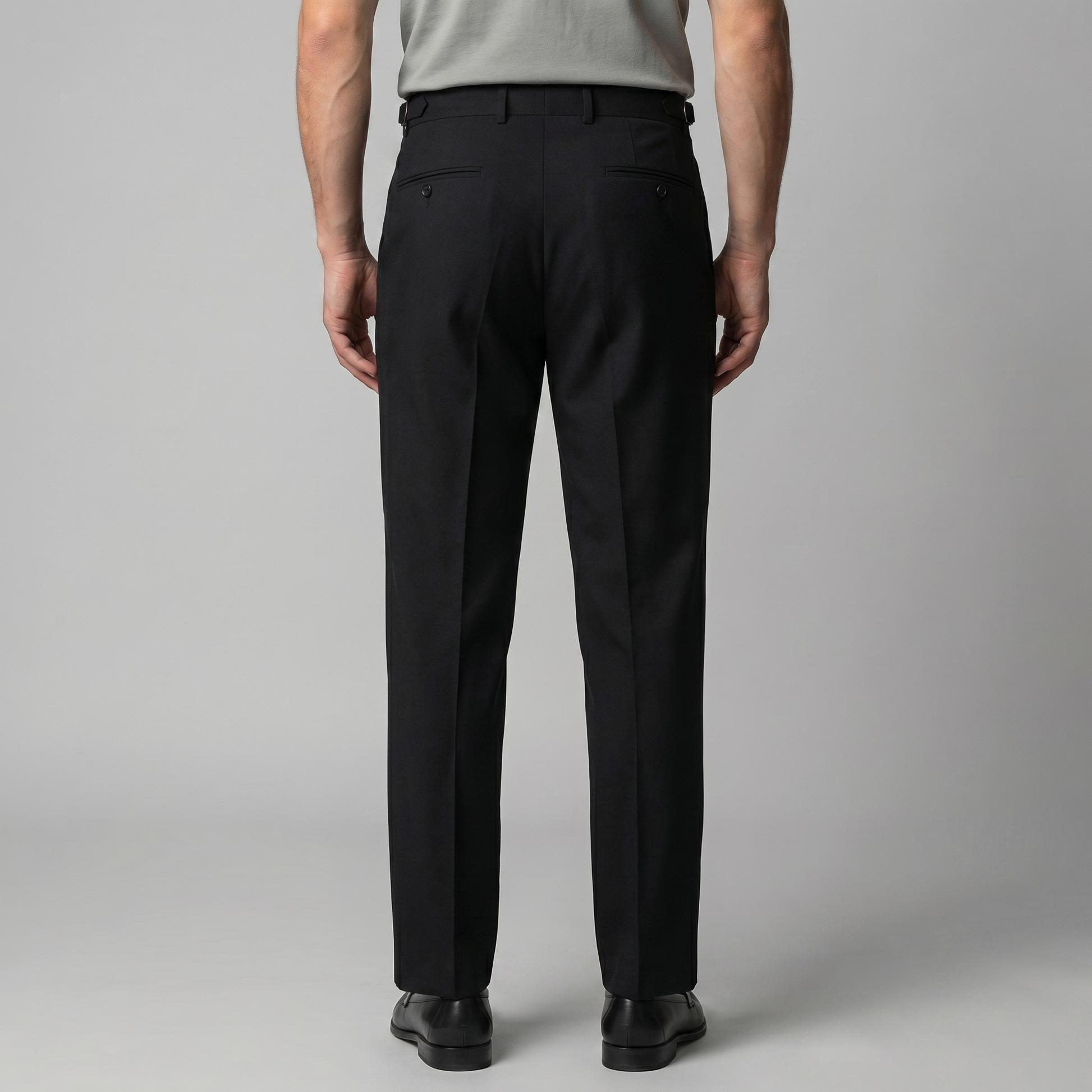 Rovento | Men’s Retro High Waist Straight Leg Trousers