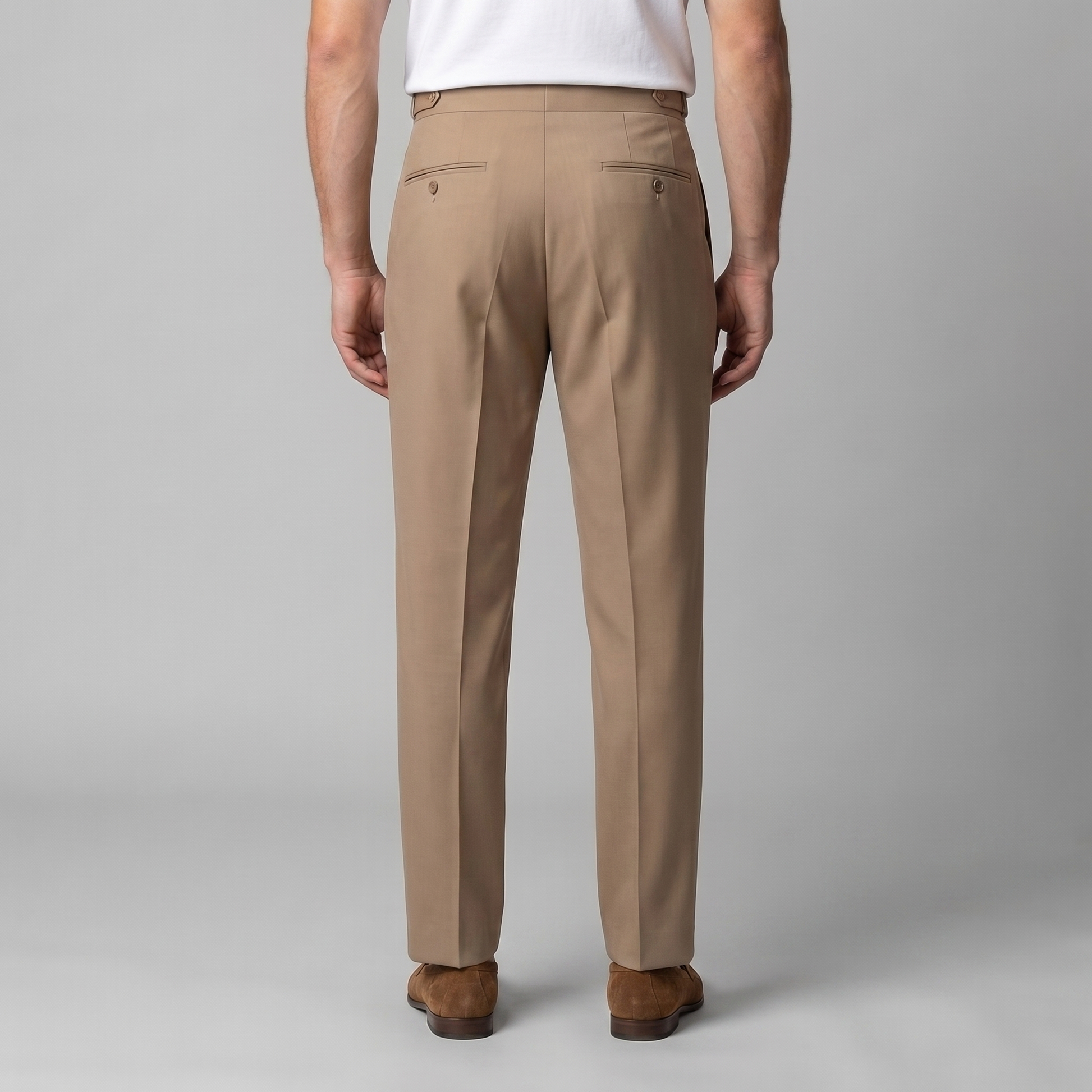 Rovento | Men’s Retro High Waist Straight Leg Trousers