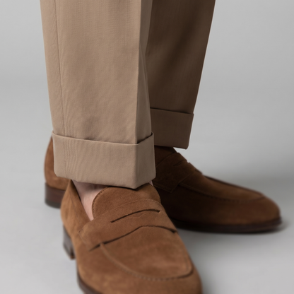 Rovento | Men’s Retro High Waist Straight Leg Trousers