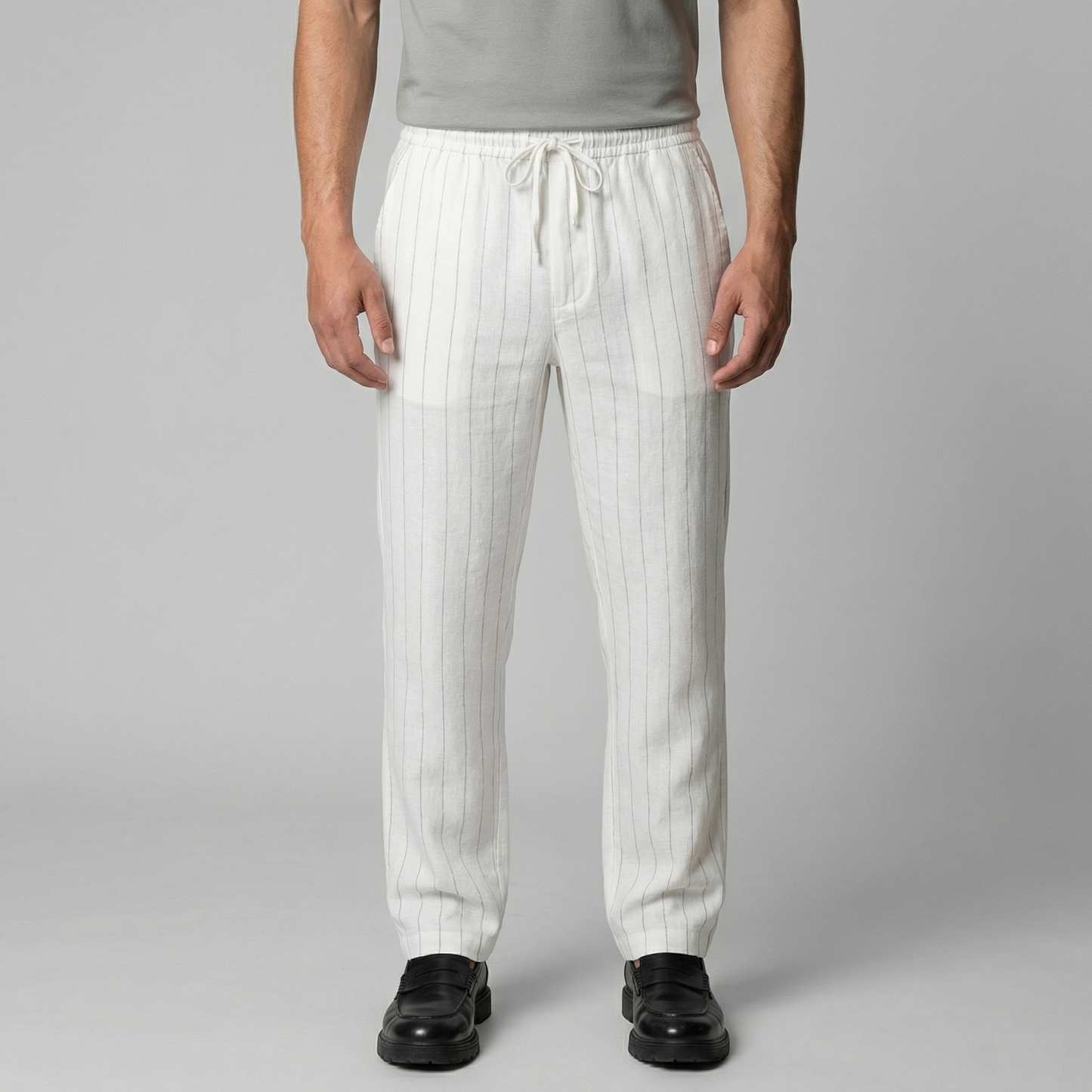 Serano | Men’s Lightweight Drawstring Linen Trousers