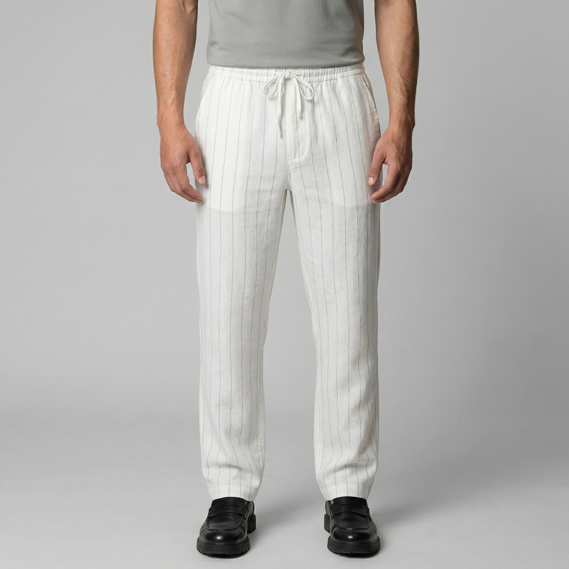 Serano | Men’s Lightweight Drawstring Linen Trousers