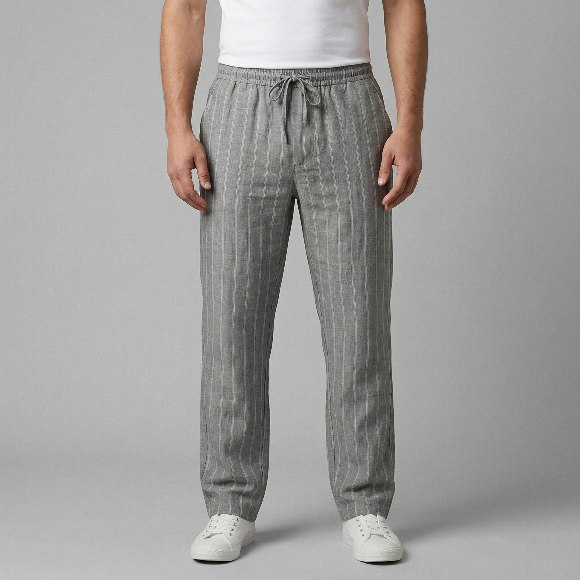Serano | Men’s Lightweight Drawstring Linen Trousers