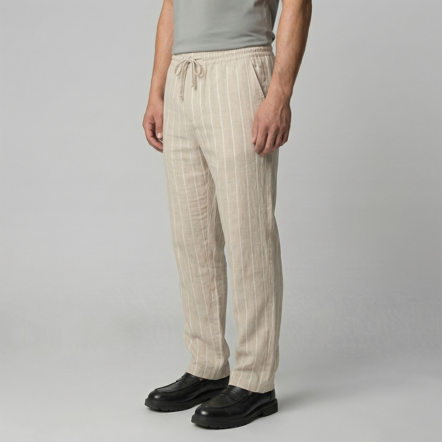 Serano | Men’s Lightweight Drawstring Linen Trousers