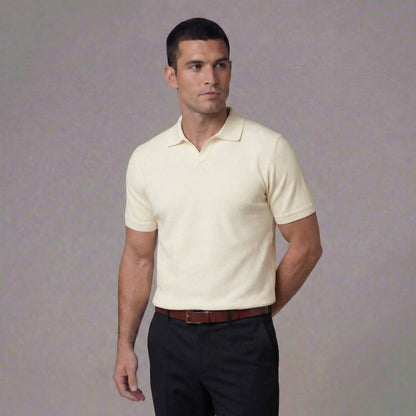 Sorello | Men’s Structured V-Neck Polo T-Shirt