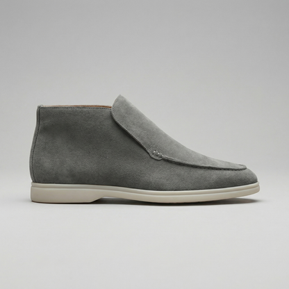 Torvani | Men’s High Suede Slip-On Loafers