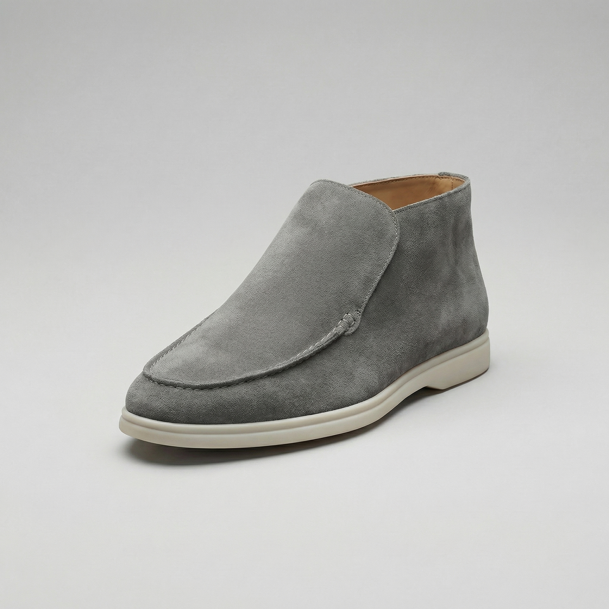 Torvani | Men’s High Suede Slip-On Loafers