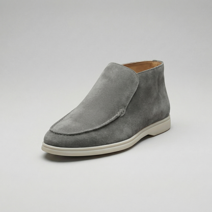 Torvani | Men’s High Suede Slip-On Loafers