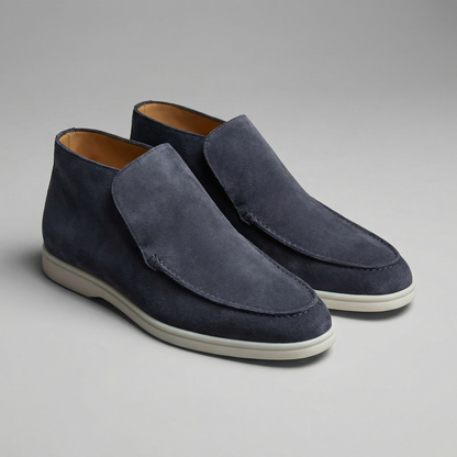 Torvani | Men’s High Suede Slip-On Loafers