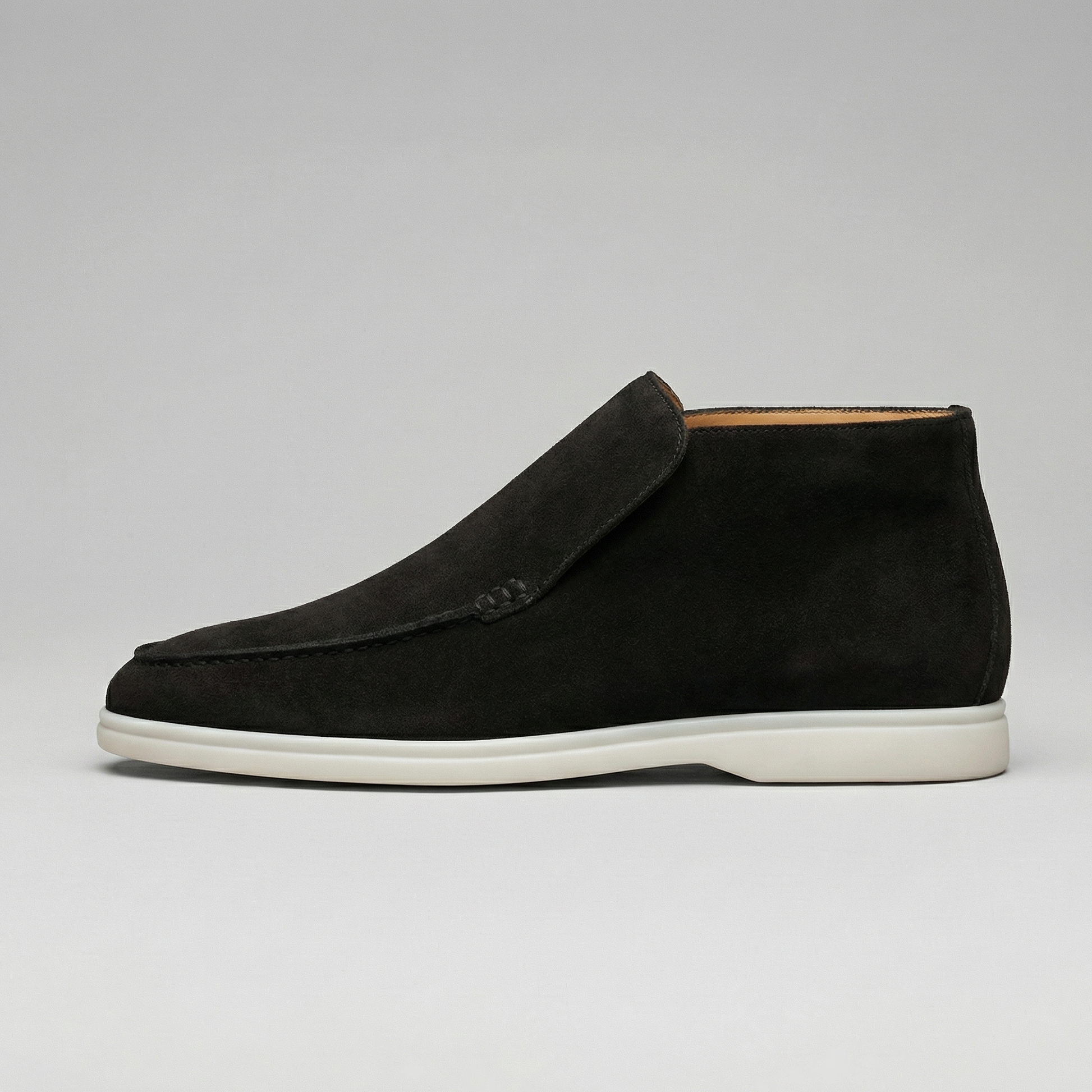 Torvani | Men’s High Suede Slip-On Loafers