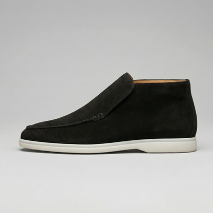 Torvani | Men’s High Suede Slip-On Loafers