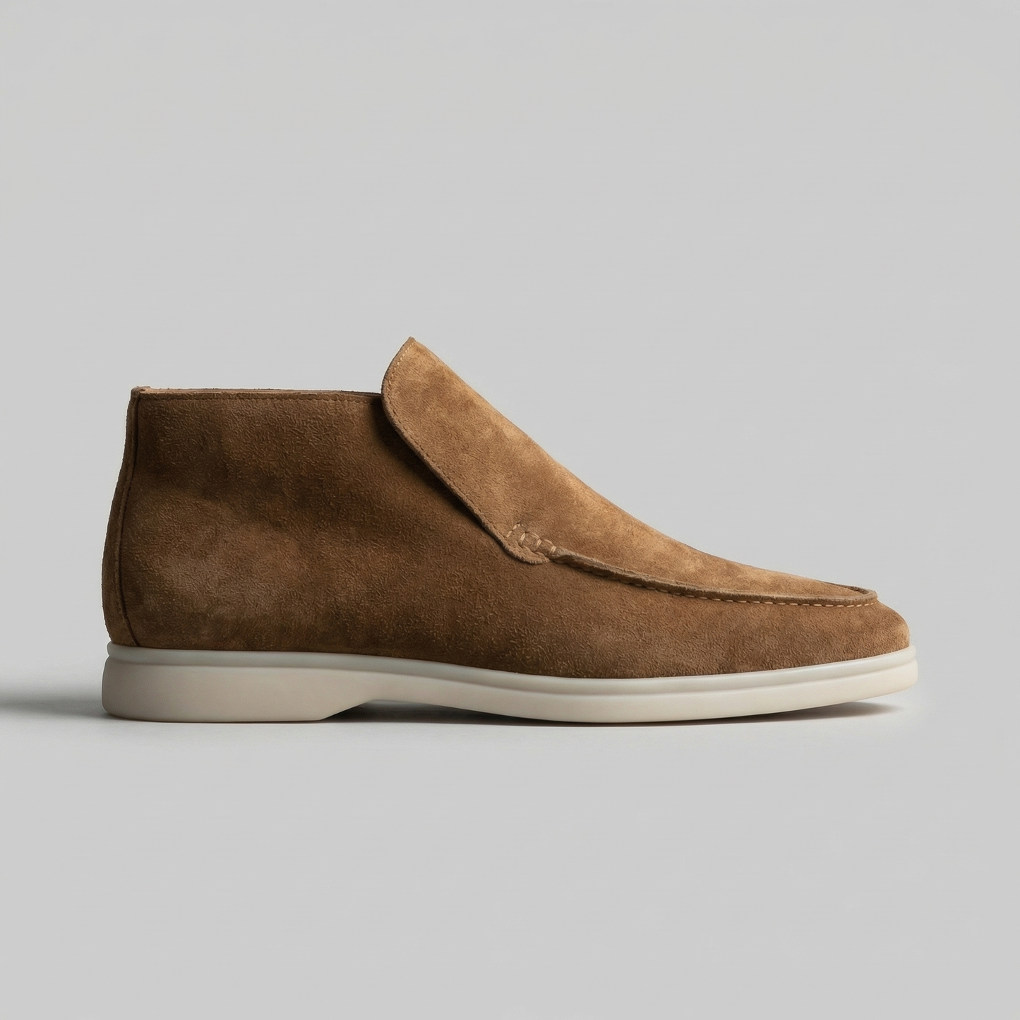 Torvani | Men’s High Suede Slip-On Loafers