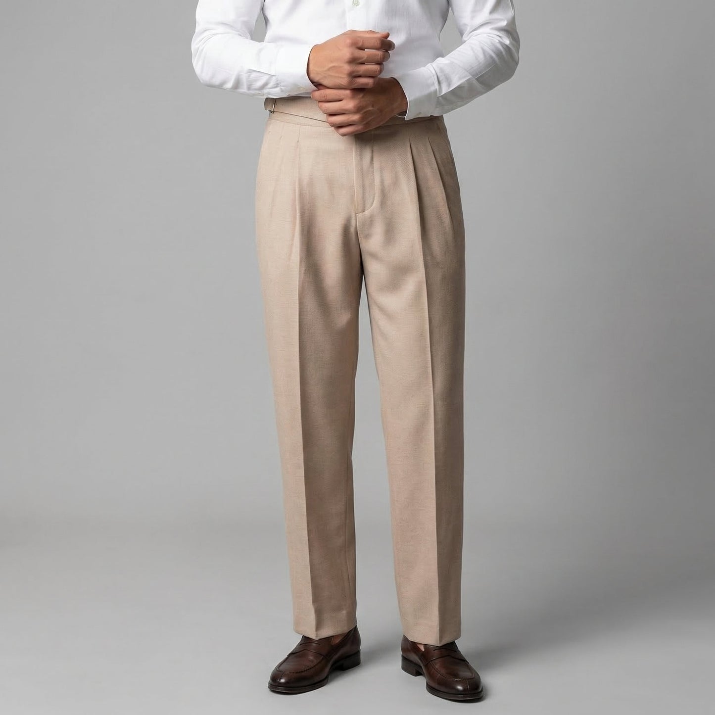 Vantiero | Men’s High-Waisted Straight Leg Dress Trousers
