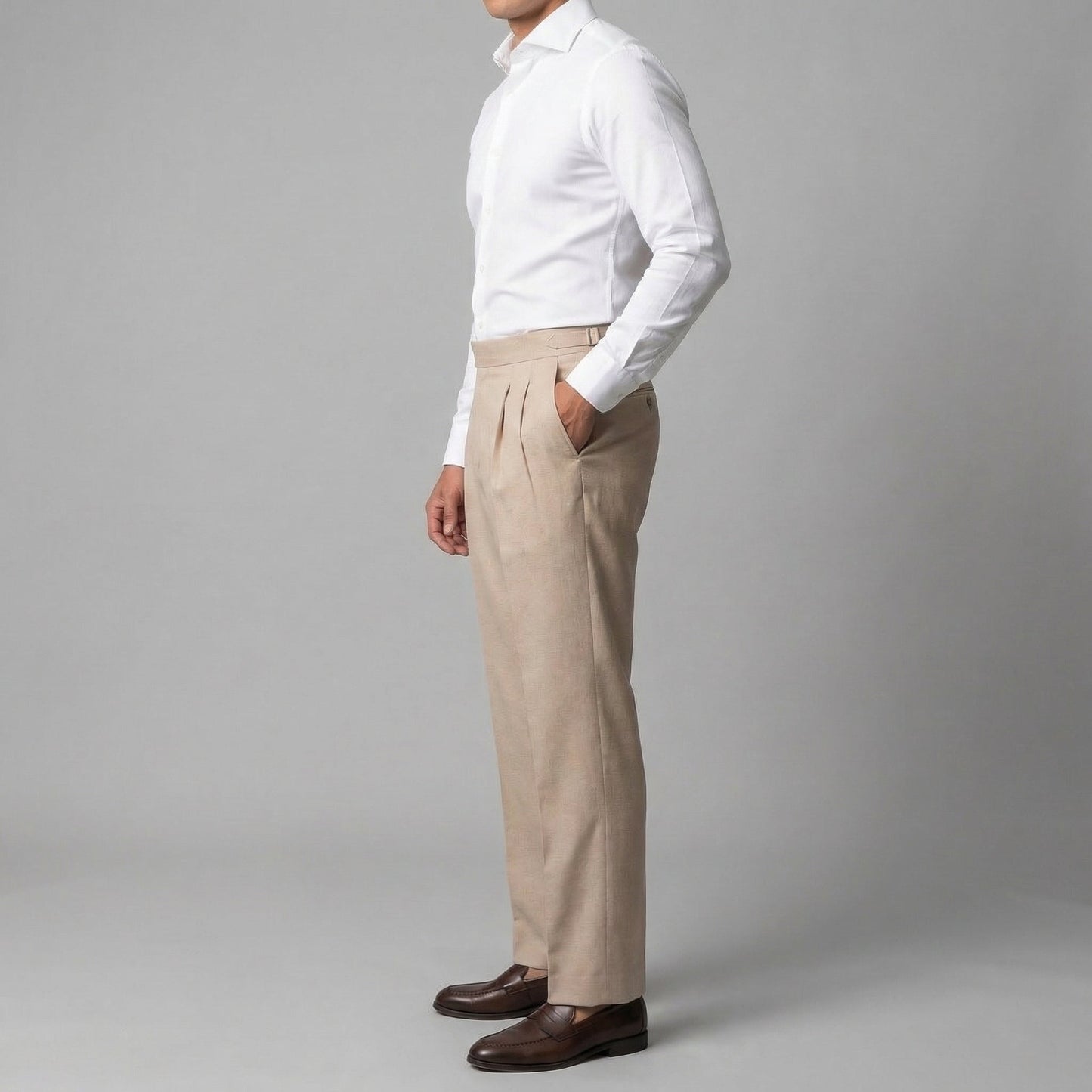 Vantiero | Men’s High-Waisted Straight Leg Dress Trousers
