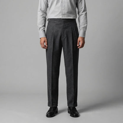 Vantiero | Men’s High-Waisted Straight Leg Dress Trousers